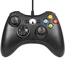 YUDEG Xbox 360 Wired controller Gamepad Controller for Xbox 360(Black)