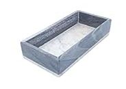KRAFT CLOUDS Marble Tray for Home, Kitchen, Bathroom, Dressing Table | Stone Tank Tray for Serving, Decorating, Displaying | 12x6 Inch (Gray & White Assorted) Vanity Tray