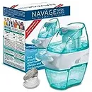Navage Starter Bundle - Navage Nasal Irrigation System - Saline Nasal Rinse Kit with 1 Navage Nose Cleaner and 20 Salt Pods