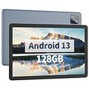 PRITOM TAB 11 Android 13 Tablet, 10 inch Tablet with Octa-Core, 5G WiFi6, 128GB, 8000mAh, HD IPS Display, Dual Camera, Bluetooth, FM, USB C
