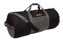Outdoor Products - Water Resistant Utility Shoulder Duffle Bag - Ideal for Camping, Gym, Sports, Travel, Overnight, Weekends, Carryall, Holdall, Packable - Medium, Black