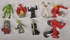 7 x Vintage 1970's Horror Movie Monster Figures “K" Brand gormiti giochi
