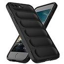 YmhxcY for iPhone 8 Plus/iPhone 7 Plus Case, iPhone 6s Plus/iPhon 6 Plus Case, SoftSilicone Shockproof Fall Prevention Case,Full-Body Protective,Smooth and Soft Touch-Black