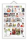 Good Habits Early Learning Educational Chart for Kids | 20"X30" inch |Non-Tearable and Waterproof | Double Sided Laminated | Perfect for Homeschooling, Kindergarten and Nursery Students
