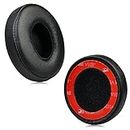JHZZWJ Earpads Compatible with Beats Solo 2 & Solo 3 Wired Headphones Cushion Pads Professional Headphones Ear Pads Cushions Replacement black