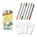 Copic Ciao Illustration Mini Pop Set, 5 Alcohol-markers + 1 Multiliner drawing pen