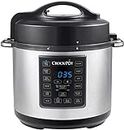 Crock-Pot Express Outer Lid Pressure Cooker CSC051, 12-in-1 Programmable Multi-Cooker, Slow Cooker, Steamer and Saute, 5.6 Litre, Stainless Steel