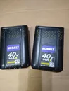 2 X KOBALT 40V Volt MAX Lithium Ion 2.5 AH Batteries Pack KB254-06