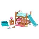 Li'l Woodzeez Bunk Beds Playset – Miniature Bedroom Furniture and Accessories – 18pc Toy Set with Bed, Toys, Book, and More – Gifts for Kids Age 3+