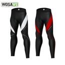 WOSAWE Men's Cycling Long Pants 3D Gel Padded Riding Breathable Road Bike Tights