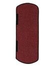 E-Retailer® Jute 3-Layered Refrigerator Handle Cover For Fridge and Microwave oven (Color-Red Plain, Size-14x6 Inches)