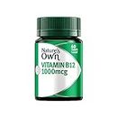 Nature's Own Vitamin B12 1000mcg Tablets 60 - Vitamin B Supports Energy Levels, Mental, Nervous System Function - Blood Cell Production - Relieves Fatigue, Maintains Vitamin B12 Within Normal Levels