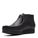 Clarks Men's Shacre Chukka Boot, Black Leather, 11 UK