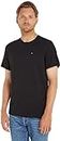 Tommy Jeans T-shirt Uomo Maniche Corte TJM Original Slim Fit, Nero (Tommy Black), XL