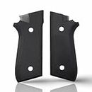 Zib Grips Aggressive Checkered Polymer Series Pistol Grips Compatible with, 1911 & Clones, Beretta, Sig Sauer, CZ, Browning, Taurus, Jericho, Ruger etc. (Taurus PT92)