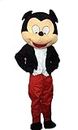 gajus Mickey Mascot Cartoon Fancy Costume Dress for Professional Events - Black(Plastic) impoted