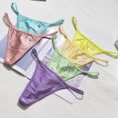6pcs Girls' Underwear Heart Sparkling Diamond Thong Knickers Tangas S-XL Panties
