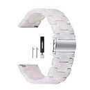 SANXIULY Kompatibel mit Galaxy Watch 3 Band aus Kunstharz, 41 mm/42 mm, passend für die meisten 20 mm Uhren, Schnellwechsel-Bänder, Garmin Vivoactive 3,Venu Color Pearl