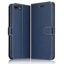 ELESNOW Funda iPhone 7 Plus / 8 Plus, Cuero Premium Flip Folio Carcasa Case para iPhone 7 Plus / 8 Plus (Azul Marino)