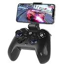 EvoFox Go Smartphone Bluetooth Gamepad for iPhones, iPads, and Android, Jio Games Cloud with The Dojo App, Detachable Mobile Clamp, Turbo and Macro Buttons, and More (Grey)