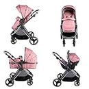 Red Kite Push Me Pace Travel System with 0+ Infant Carrier Car Seat (Blush/Pink) One Size, 1 Count (Pack of 1)