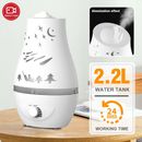 2200ml Cool Mist Humidifier Air Diffuser Home Office Essential Oil Humidifier