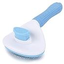 Depets Self Cleaning Slicker Brush, Pet Grooming Shedding Brush for Dogs and Cats - Easy to Remove Loose Undercoat, Pet Massaging Tool Suitable for Pets with Long or Short Hair