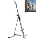 Gym Master Heavy Duty Vertical Climber, Strong Folding Vertical Climber Stepper Machine Adjustable Height Durable Steel Gym Home Training Resistance Fitness Equipment Efficency