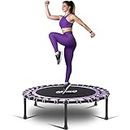 Newan 40" Silent Mini Trampoline Fitness Trampoline Bungee Rebounder Jumping Cardio Trainer Workout for Adults-Max Limit 330lbs