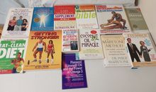Lote de 13 libros de rendimiento de ejercicios suplementos dietéticos para la salud