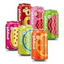 POPPI Sparkling Prebiotic Soda, Beverages w/Apple Cider Vinegar, Seltzer Water & Fruit Juice, Fun Favorites Variety Pack, 12oz (12 Pack) (Packaging May Vary)