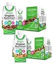 Orgain Organic Nutritional Shake, Creamy Chocolate Fudge + Iced Cafe Mocha, 11 Fl Oz (Pack of 12)