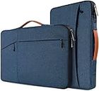 Dynotrek Arrival 17.3 inch Laptop Sleeve Case Cover Pouch Briefcase Hand Bag with Handle Compatible for 17-18” Hp Lenovo Dell Asus Acer for Men Women Waterproof -Denim Blue