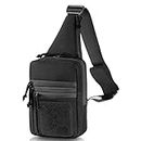 DieffematicXB Sacoche Homme Bag Shoulder Strap Bag Hunting Gun Holster Pouch Pistol Holder Case for Handgun Airsoft Adjustable Pack (Color : Black)