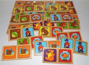 Galt Toys Wooden Colour Picture Matching Dominoes 1970's Complete Set in Box
