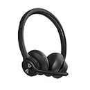 EKVANBEL Bluetooth Headset V5.2, Wireless Headphones with Noise Cancelling Microphone, On Ear Wireless Headset for Cell Phones Laptop Computer