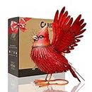 Cardinal Garden Decor Metal Yard Art Gifts - Garden Sculptures & Statues Large Red Bird Outdoor Decor,Gifts for Christmas/mom/Grandma/Wife/Daughter/Sister/Aunt/Grandma,Birthday Gifts for Women,Mother