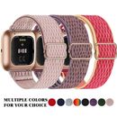 For Fitbit Versa 1/2/3 Sense Lite Nylon Strap Fabric Elastic Stretchable Band