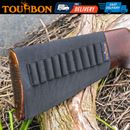 Tourbon Rifle Buttstock Holder Elastic Ammo Sleeve 308/45-70/410GA Bullet Carry