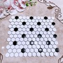 MVLYOUG 12" x 13" Porcelain Honeycomb Mosaic Tile Porcelain in White | 0.25 D in | Wayfair MVLUC010