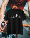 Cycling Pulse Heartbeat T Shirt Gift For Cyclist Bike Dad Gift Idea Cycle Funny