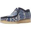 Clarks Mens Wallabee Oxfords & Lace Ups Casual Shoes, Blue Fabric, 11 US
