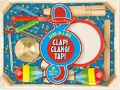 Melissa and Doug Band in a Box Clap Clang Tap 10 Piece Musical Instrument Set 