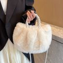 Winter Plush Hand Bag Shoulder Bags For Women Fashion Purses And Handbags