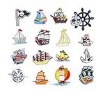 Patches Appliques Cloth Patch Embroidery Sailing Ship Pirate Ship Ship Anchor Cargo Ship Clothing Shoes Bag Accessories Patch