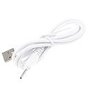 DC 2.0mm Jack Charger Port 100CM USB Charge Replacement Power Cable intended for Beats Solo HD505 Headphones NOT intended for Dr. Dre Powerbeats3 (White)
