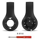 Studio 3 Replacement Parts as Same as the OEM Studio3 Outside Shell Durable Outer Earphone Panel Accessories Repair Kit Compatible with Beats by Dr. Dre Studio 3 (A1914) Headphones (Defiant Black-Red)