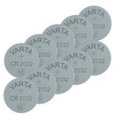 10 baterías de celda de moneda de litio Varta CR2032 3V sin mercurio expiración 2031 a granel