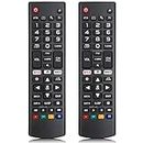 (Pack of 2) Universal Remote Control for LG-TV-Remote,Compatible for All LG OLED LCD LED HDTV 3D 4K Smart TVs with Netflix, Amazon Shortcut Buttons