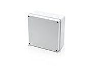 AMVO Junction Box - Waterproof Electronic Project Box Enclosure Case for Electronic Projects, Outdoor, Indoor (150 x 150 x 70 mm)